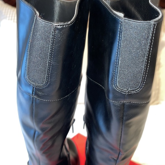 Women’s black wide calf knee boots new never worn - Picture 7 of 10